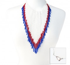 RWB Cowgirl Crystal Necklace