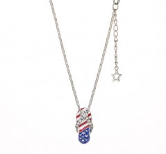 Stars & Stripes Flip Flop Necklace