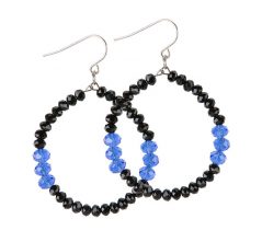 Blue Lives Matter Jewelry Hoop Earrings